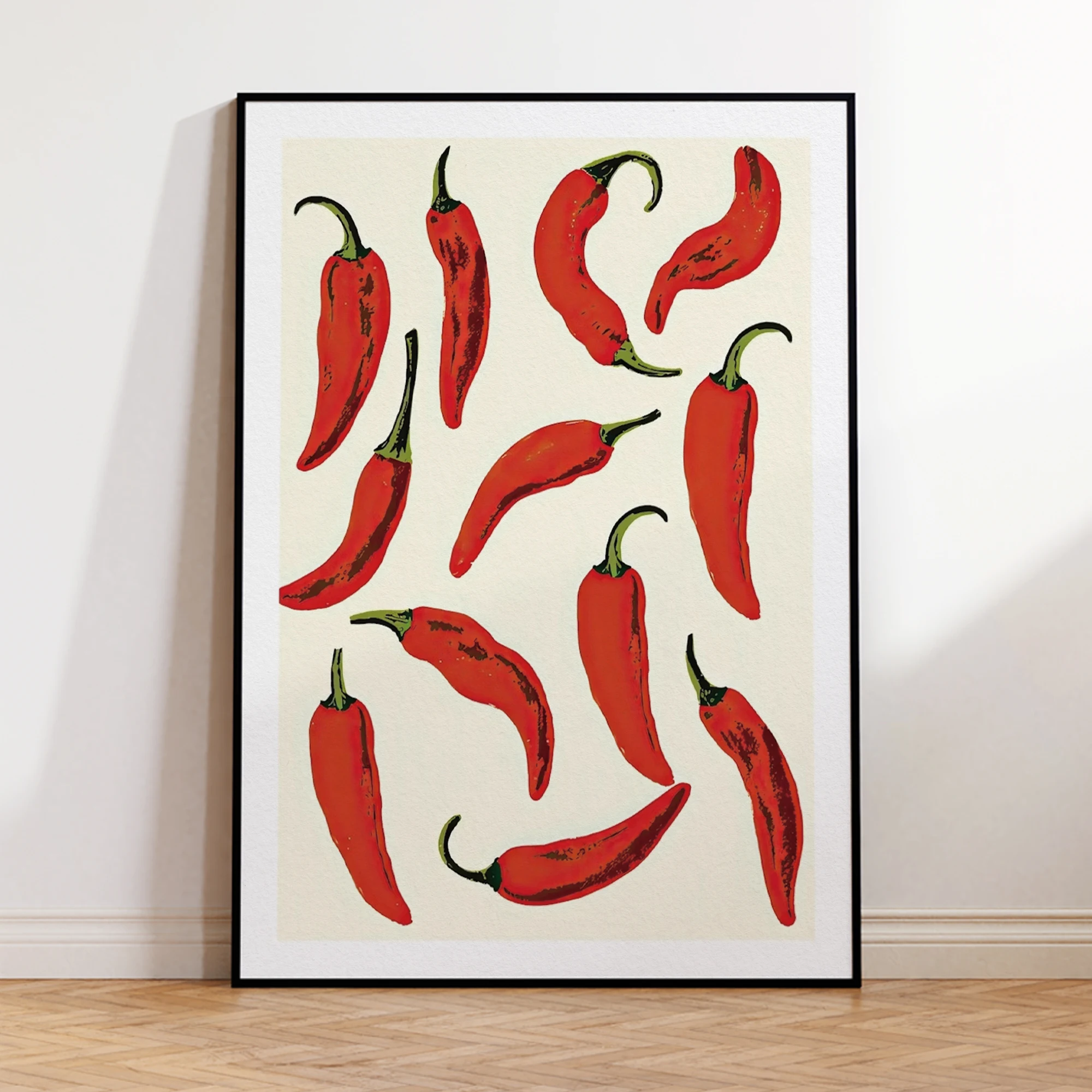 Fiery Pepper Wall Art Prints Canvas Painting Poster Picture For Living Kitchen Dining Room Home Decor - Image 2