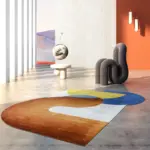 Modern High End Irregular Rug Teenager Bedroom Decoration Carpet Simple Fluffy Soft Carpets for Living Room Lounge Plush Mat