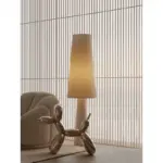 Nordicfloor Light Cream Style Fabric Led Floor Lamp For Living Room Sofa Corner Home Decor Bedroom Bedside Lamp