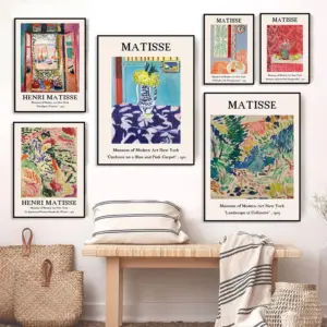 Matisse Poster Prints Abstract Landscape Canvas Painting Classics Retro Gallery Wall Art Pictures for Living Room Home Decor