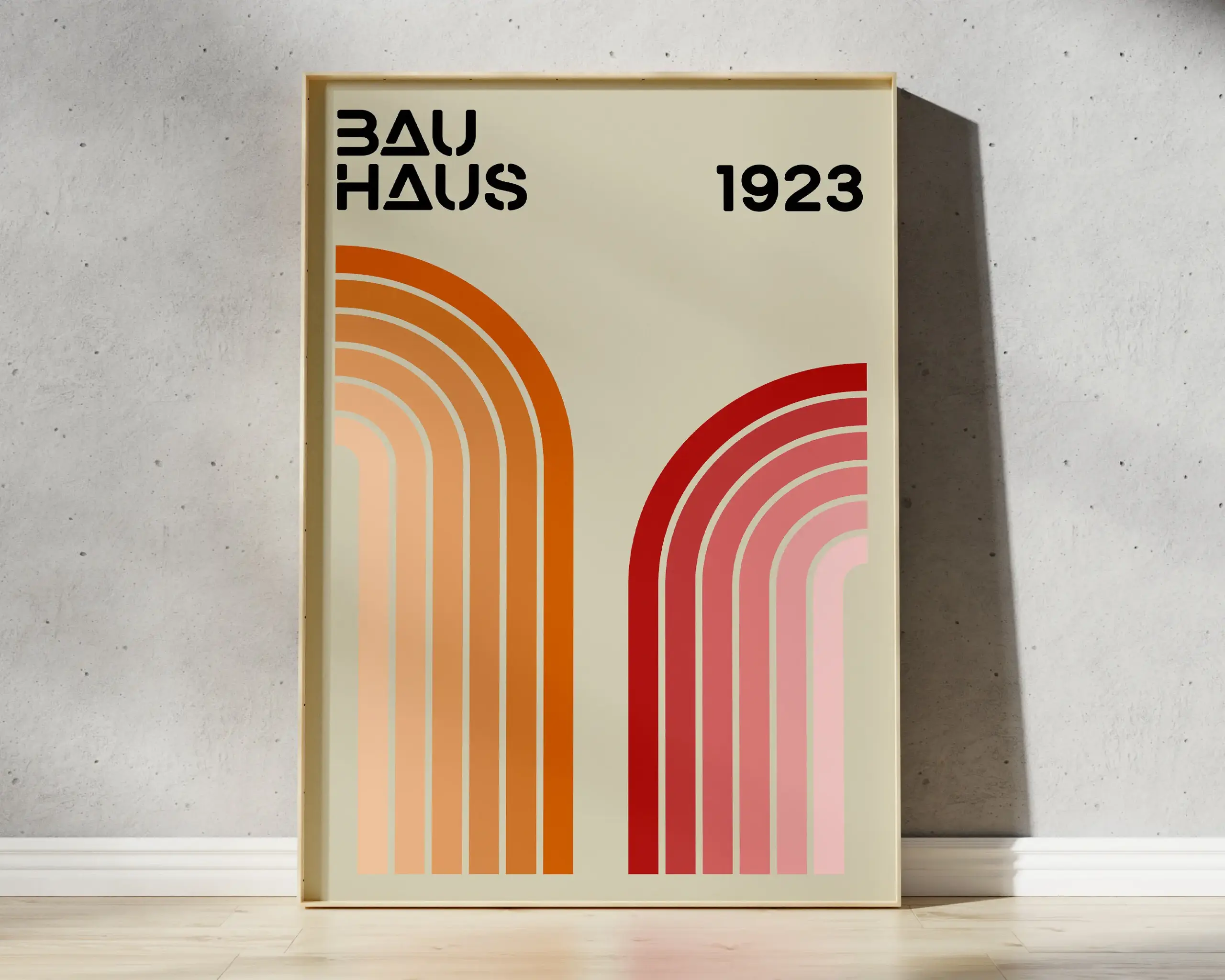 Mid Century Bauhaus Poster Geometric Wall Art Canvas Prints Living Room Bedroom Bright Colourful Artwork For Home Decor - Image 4
