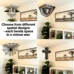 Creative 3D Walls Decal Irregular Removable Wall Art Sticker Abstract Illusion Corner Wall Sticker Home Decoration