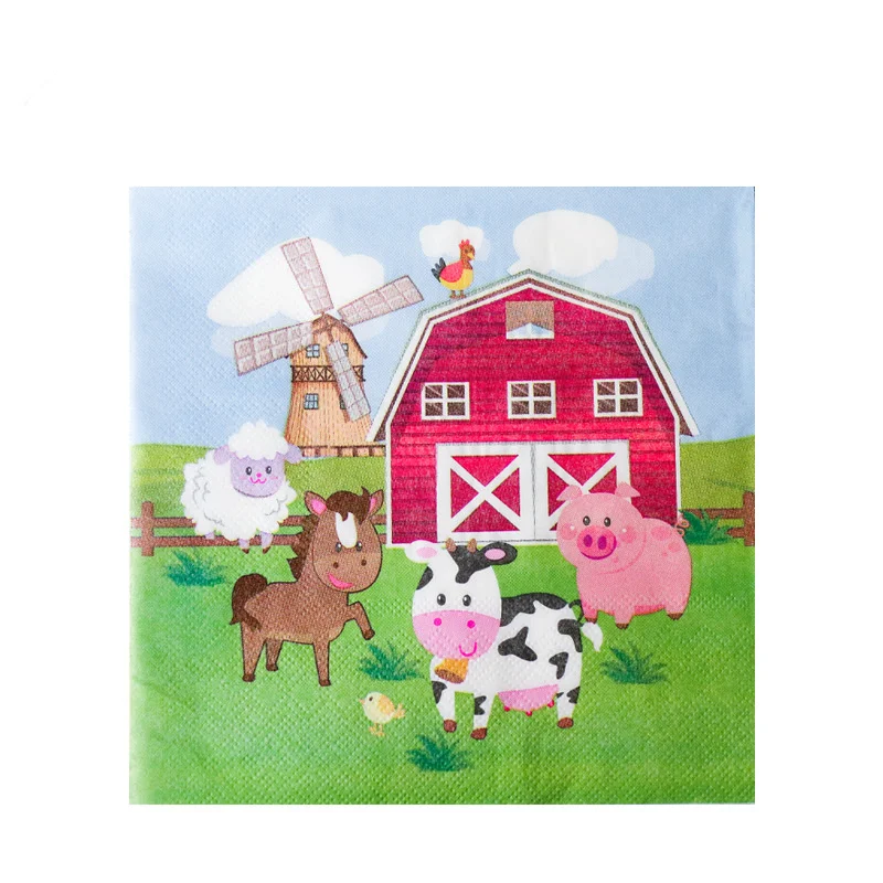 Farm Cow Theme Birthday Party Animal Party Cow Decoration Disposable Cups Plates Flags Tablecloth Baby Shower Balloon Decoration - Image 5