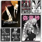 Anime D-death Note Poster Modern PP Paper Wall Art Sticker Minimalist Decorative for Cafe Office Bar Home Wall Decor Gift