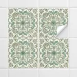 10pcs Tile Sticker Mosaic Wall Sticker Vintage Tile Tile Sticker Minimalist Kitchen Cooktop Sticker Pvc Wall Sticker