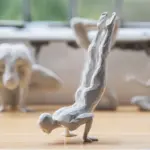 1PC Yoga Man Statue Yoga Figures Modern Creative Yoga Figurine Sculpture for Yoga Studio Desk Indoor Dining Room Decoration