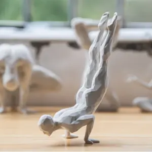 1PC Yoga Man Statue Yoga Figures Modern Creative Yoga Figurine Sculpture for Yoga Studio Desk Indoor Dining Room Decoration