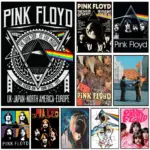 Rock Band P-PinK F-Floyd Poster Modern and Minimalist Wall Stickers for Home Decor Living Room Dormitory Wall Art
