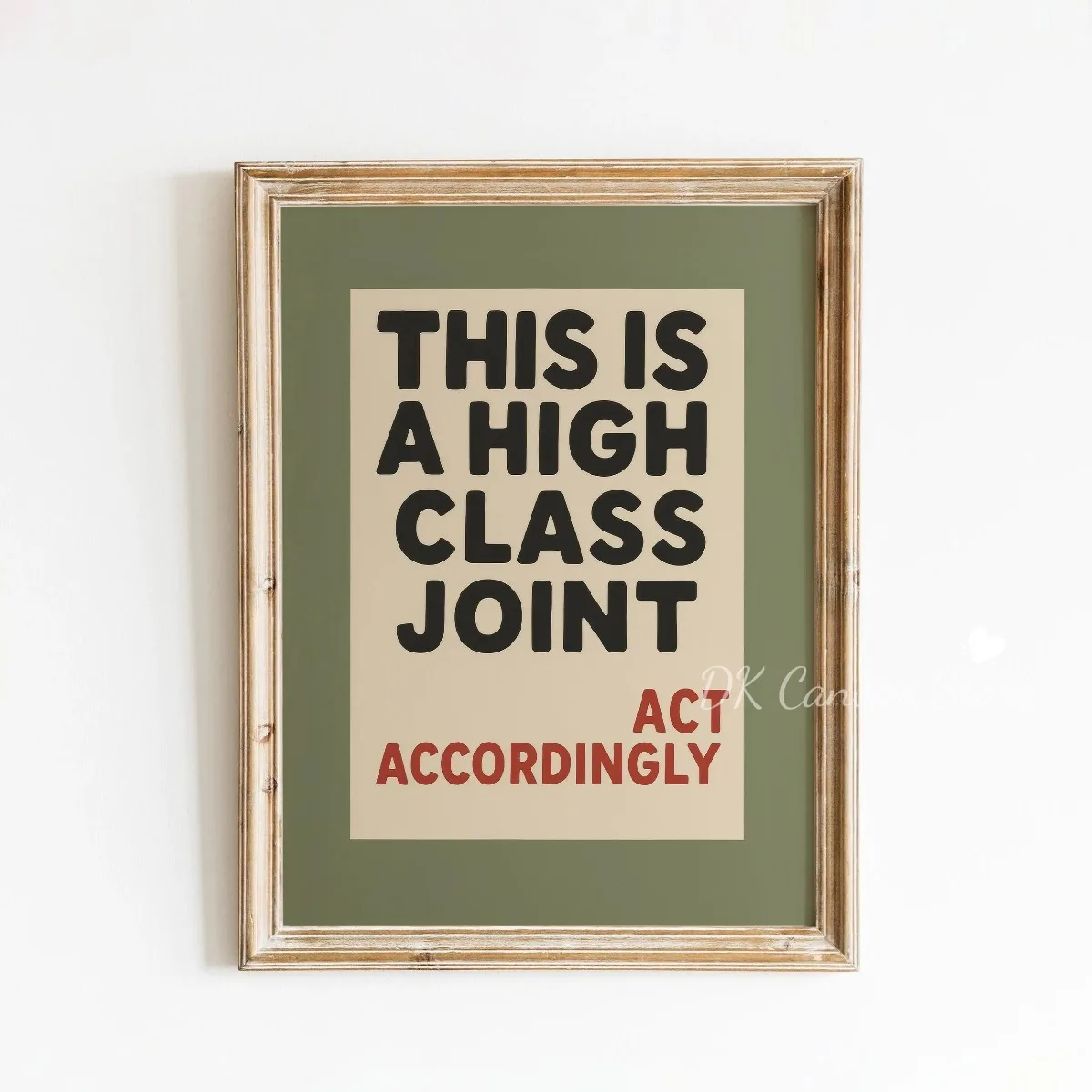 "Sit Like A Lady" Feminine Canvas Print Poster Vintage Funny Art Prints Bedroom Living Room Bar Wall Art Home Decor Poster - Image 3