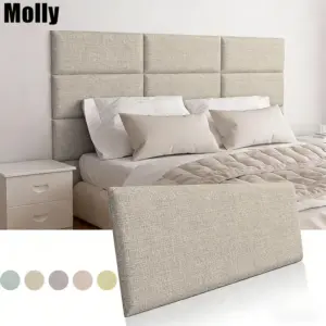 Fabric Vinyl Soft Headboard Wallpaper Thick Self-Adhesive Wall Panels Soft Edges for Bedside Tatami Collision Protection Decor