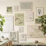 Boho Abstract Girl Cocktail Vase Leaves Flower Wall Art Canvas Painting Posters and Prints Pictures for Living Room Home Decor