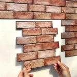 10Pcs 3D Wall Stickers PVC Self-adhesive Wallpapers for Kitchen Dining Living Room TV Background Home Decor Peel and Stick