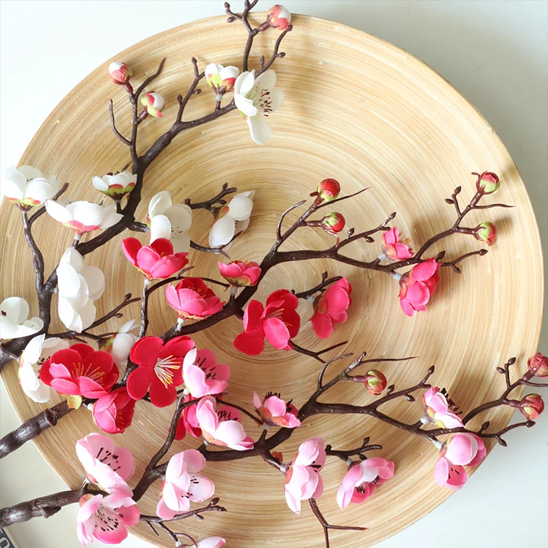 New Artificial Flower Branch Simulation Plum Blossoms Flowers Flores Sakura Tree Home Table Living Room Wedding Decoration - Image 4