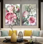 Art Scandinavian Home Decor Abstract Canvas Painting Wall Art Flower Posters And Prints Wall Pictures For Living Room Decoration