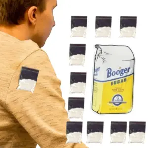 Prank Stickers April Fool's Day Prank White Powder Pack Stickers Funny Joke Prank Decal for Kids Practical Joke Stickers for kid