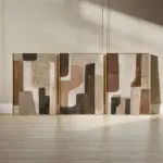 3pcs Frameless Brown and Beige Neutral Abstract Wall Prints,Abstract Art Canvas Posters,Bohemian Modern Wall Decor,Spring Decor