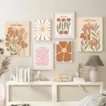 Flower Market Wall Art Mural Nordic Posters And Prints Boho Abstract Daisy Canvas Painting Pictures For Living Room Home Decor
