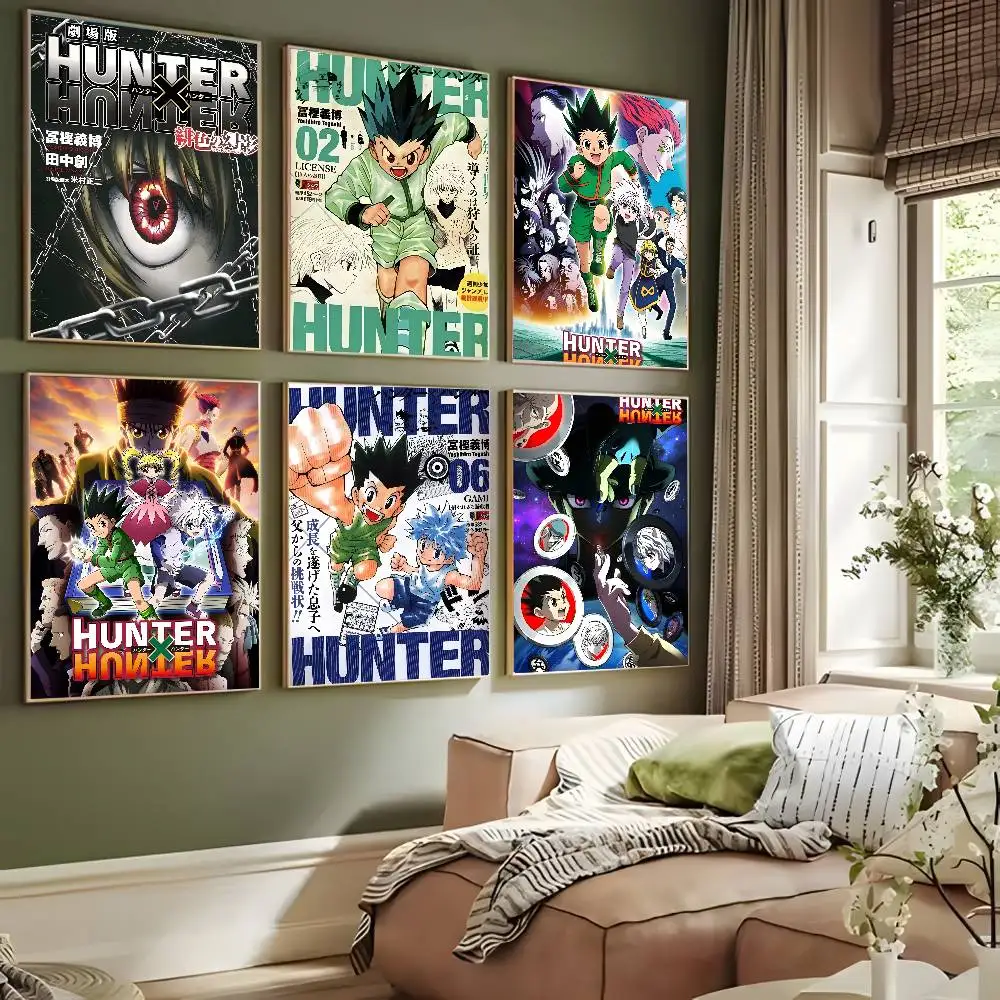 PC Hot Japan Anime Hunter X Hunter poster art HD canvas advanced aesthetic Printing Paper Wall Art for Living Room Home Decor - Image 3