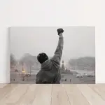 1pc Rocky Balboa Motivational Quote Canvas Art Poster, 12x18 Inches - Frameless Inspirational Boxing Movie Theme Wall Decor for