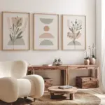 Scandinavian Simple Abstract Wall Art Bohemian Line Leaf Geometry HD Canvas Poster Prints Home Bedroom Living Room Decoration