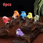 6Pcs Artificial Birds Fake Foam Animal Simulation Feather Birds Models DIY Wedding Home Garden Ornament Decoration Tree Decor