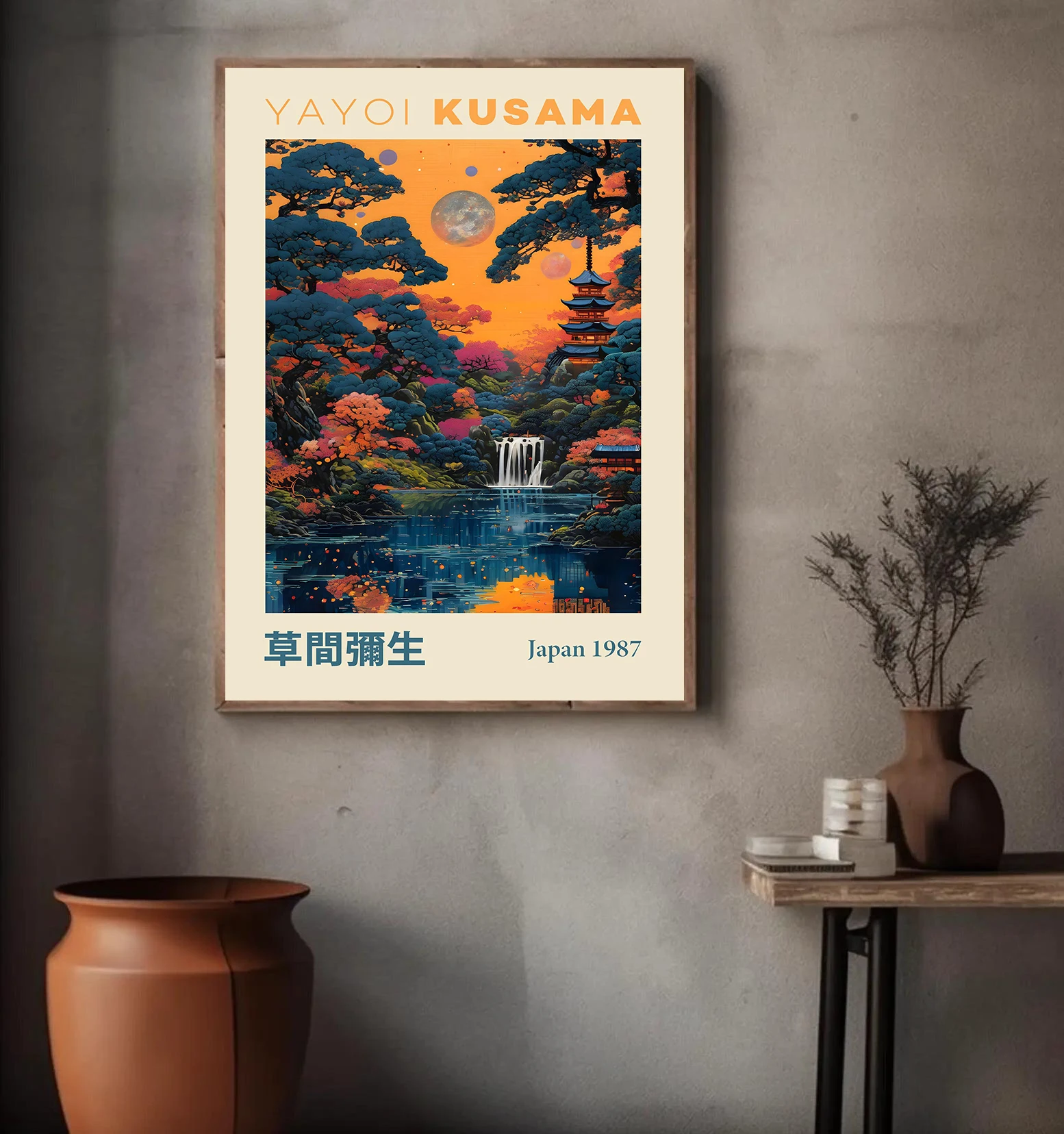 Japanese Yayoi Kusama Nature Flower Plant Art Nordic Abstract Poster Canvas Paintings Wall Art Pictures Home Decor - Image 5