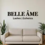 Personalized Wall Mounted Acrylic Wall Sign Custom Large 3D Business Logo Sign for Beauty Salon UV Print Logo Room Decorations