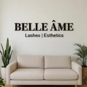 Personalized Wall Mounted Acrylic Wall Sign Custom Large 3D Business Logo Sign for Beauty Salon UV Print Logo Room Decorations