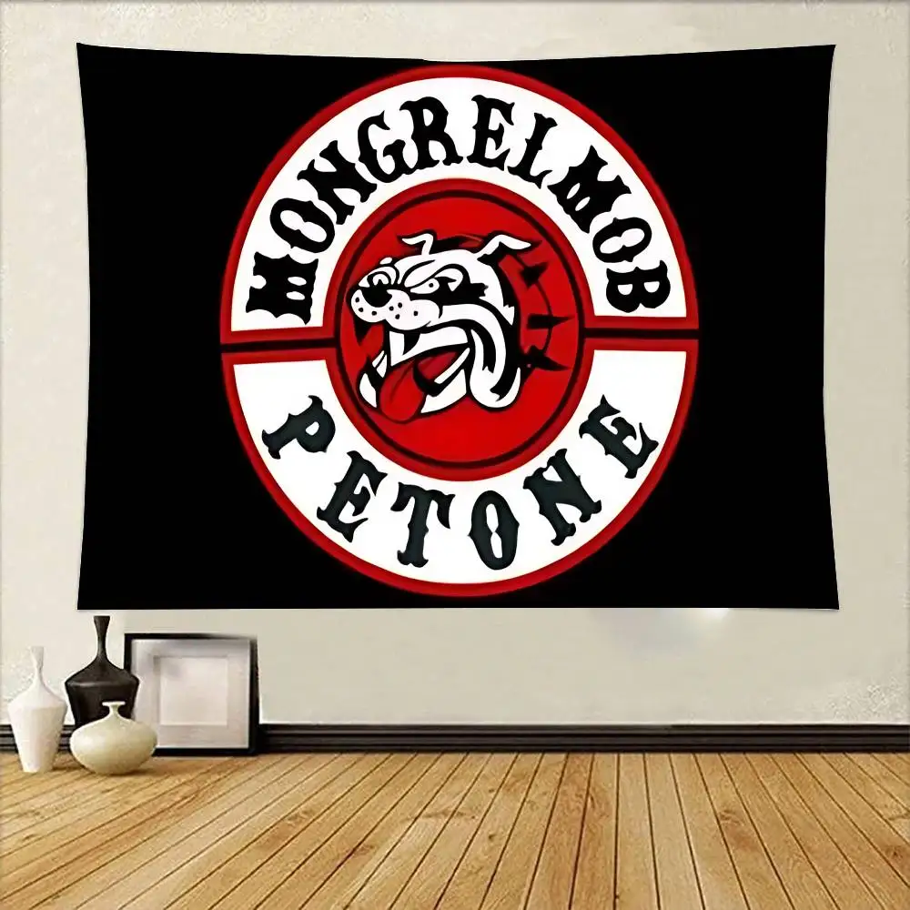 M-Mongrel-Mob Tapestry Wall Hanging Tapestry Art Deco Blanket Curtain Hanging At Home Bedroom Living Room Decor - Image 6