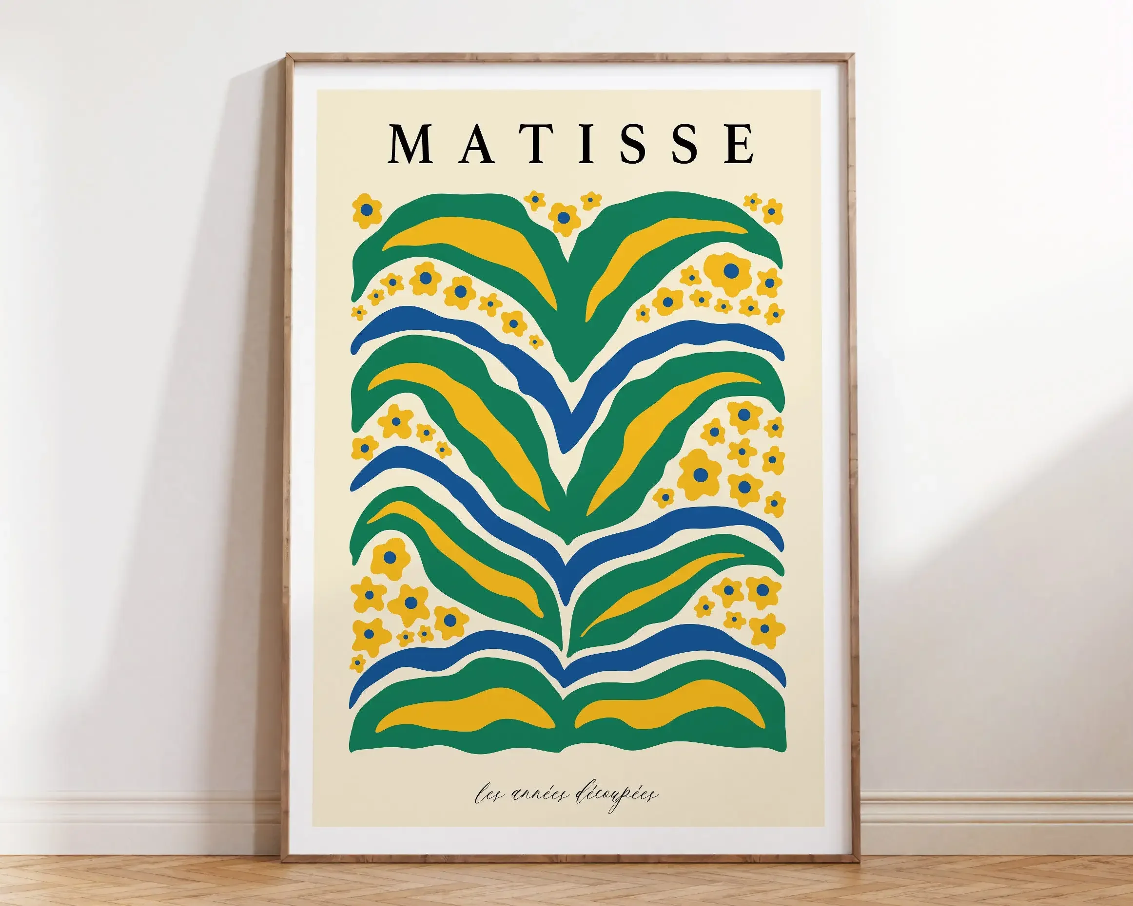 Abstract Flowers Matisse Poster and Prints Flower Market Matisse Floral Canvas Matisse Botanical Cut Outs Exhibition Paintings - Image 5