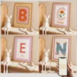 Personalized Custom Name Cartoon Child Stripe Wall Art Print Picture Canvas Poster Painting For Living Room Home Decor Gift