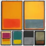 Mark Rothko Canvas Wall Art Mix of Colors Print Posters Picture Abstract Painting for Living Room Home Decor Mural Cuadros Gift
