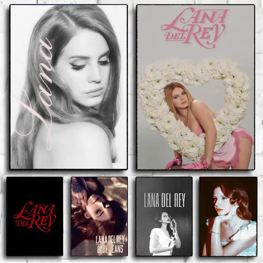 1pc Black and Pink Lana Del Rey Decoration Poster Fancy Wall Canvas for Living Room Bar Decoration Wall Decor - Image 2