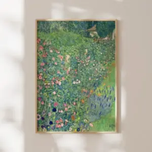 Gustav Klimt Printmaking: Italian Garden Landscape 1913 Art Print Film Poster Wall Decoration Frameless Canvas Painting