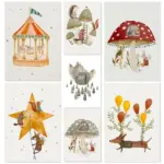 Simple And Cute Children's Cartoon Art Posters Canvas Oil Painting Prints Wall Paintings Living Room Bedroom Home Decoration