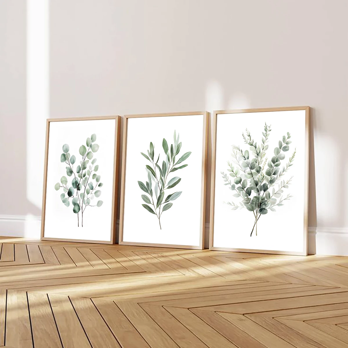 1/3pcs Bohemian Sage Green Leaves Prints Poster Modern Botanical Aesthetics Art Prints Wall Art Home Decor Art Poster Gifts - Image 4