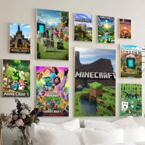 Game Mine-c-crafts Self-adhesive Classic Movie Posters HD Quality Poster Wall Art Painting Study Nordic Home Decor