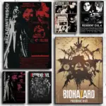 Game R-resident Evil Poster Modern PP Paper Wall Art Sticker Minimalist Decorative for Cafe Office Bar Home Wall Decor Gift