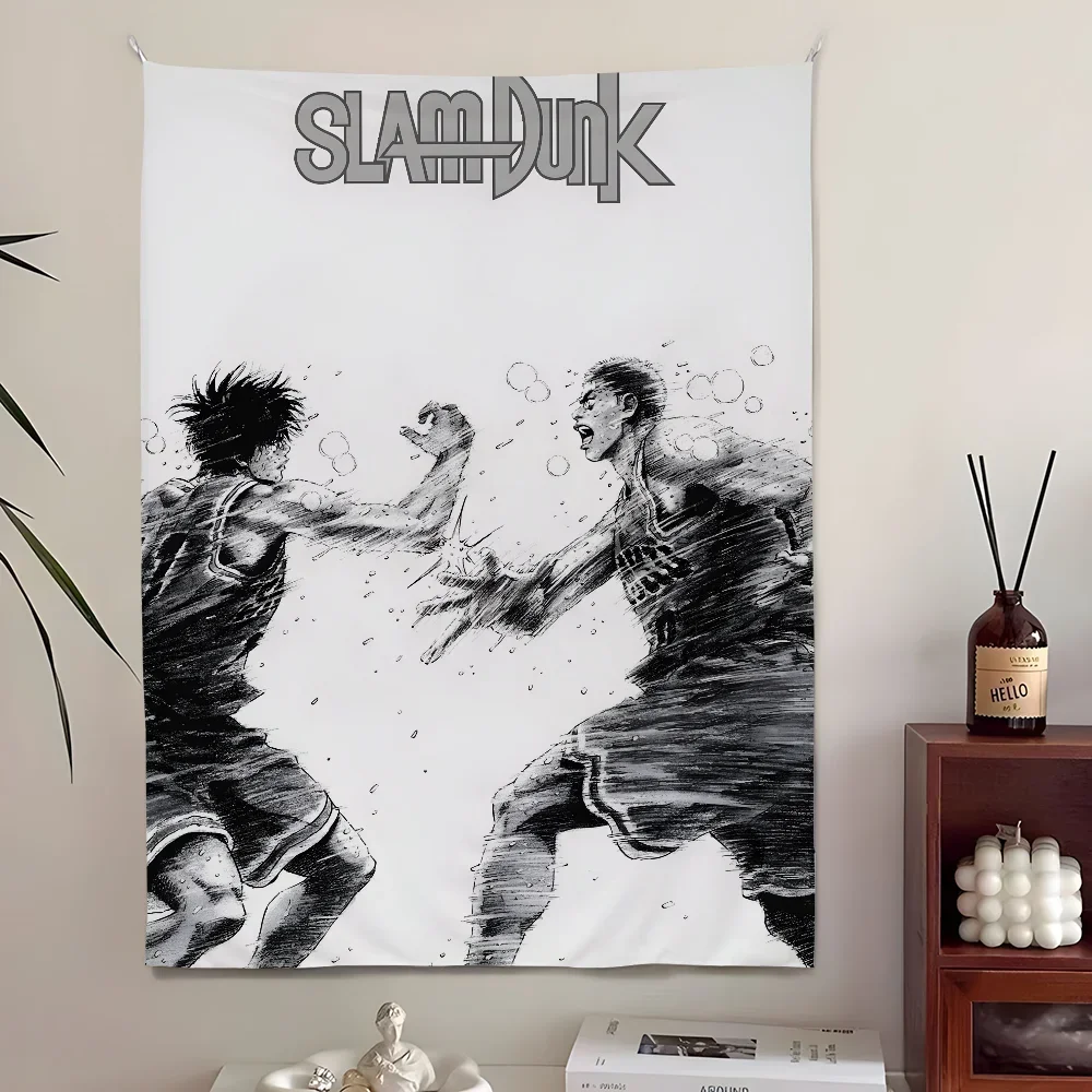 Classic Japanese Comics S-SLAM D-DUNK Tapestry Perfect For Home&Living Bedroom Decor Wall Art Backdrop Banner - Image 5