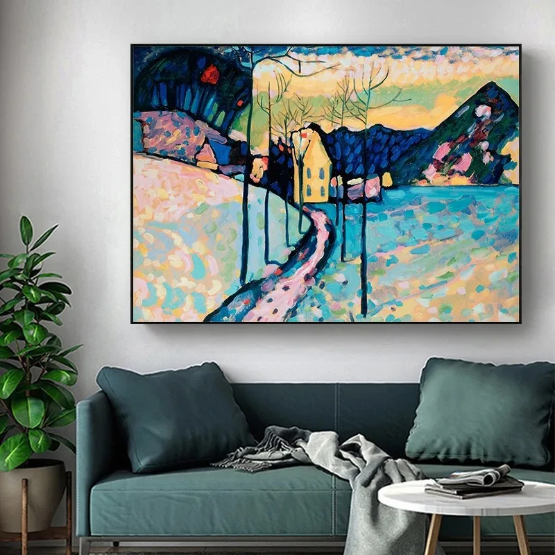 Wassily Kandinsky Geometric Decomposition Balance Retro Artwork Poster Canvas Paintings Wall Art Pictures Museum Home Decor - Image 2