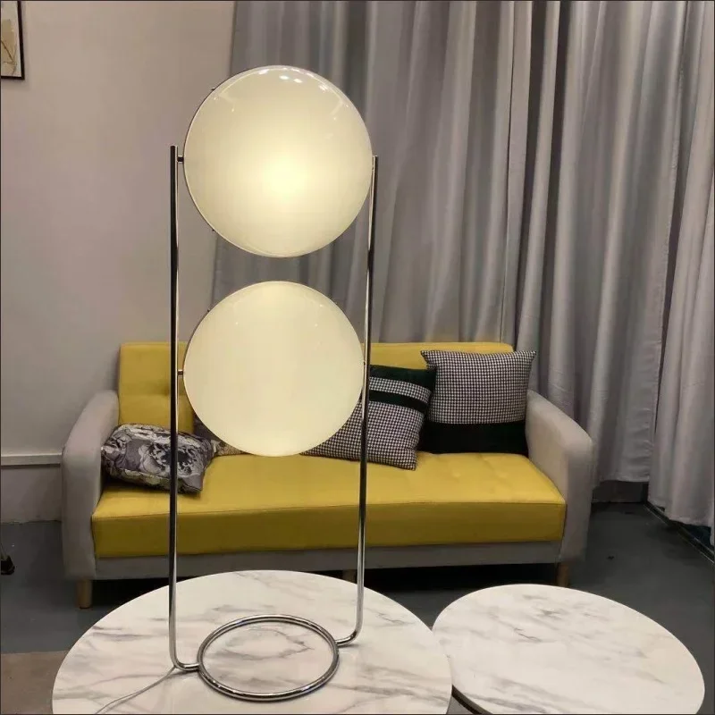 Modern White Acrylic Circular Lampshade LED Floor Lamp Living Room Bedroom Indoor Home Decoration Lighting Lighting Fixtures - Image 3