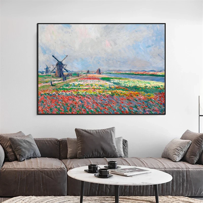 Famous Claude Monet Artwork Sunset Lotus Posters and Prints Wall Art Picture Canvas Painting for Bedroom Office Cafe Home Decor - Image 2