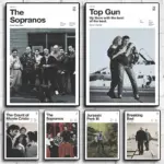 Classic Movie TV Series Breaking Bad/The Sopranos/Top Gun Simple Modern Home Wall Decor Painting Canvas Poster