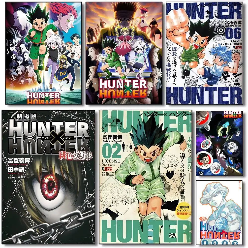 PC Hot Japan Anime Hunter X Hunter poster art HD canvas advanced aesthetic Printing Paper Wall Art for Living Room Home Decor