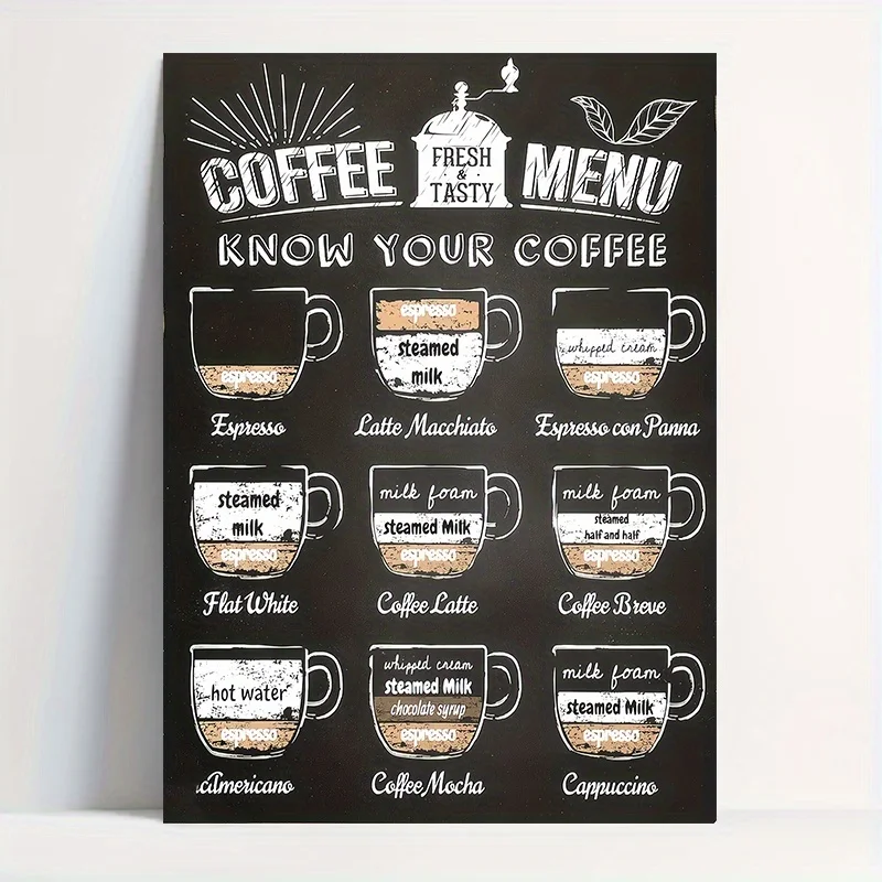 Cartoon Animal Text Art Coffee Print Painting Minimalist Wall Art Room Decoration Canvas Poster Prints Coffee Lover Gift Poster - Image 3