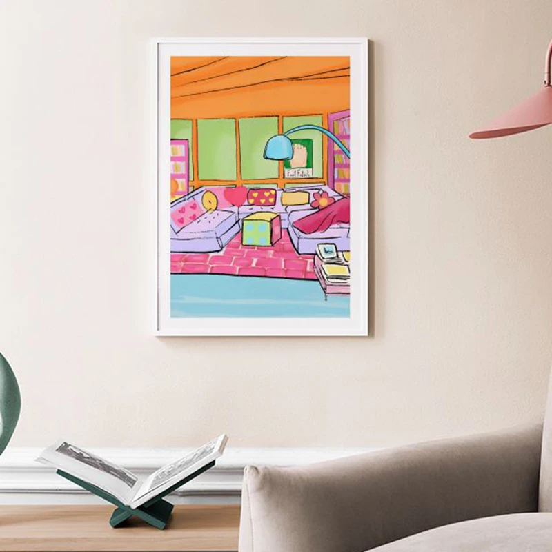 Throw The Dice Crocodile Crush Playful Art Gallery Wall Decor Poster Canvas Painting Colorful Living Room Print Picture Modern - Image 5