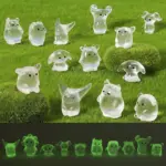 10-50pcs Luminous Ghost Figurine Miniature Halloween Cartoon Demon Micro Landscape Ornaments Home Office Desk Room Decorations