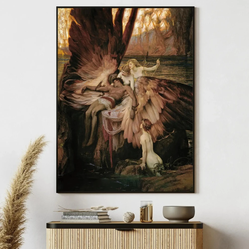 John William Waterhouse Woman Portrait Classic Artwork Posters and Prints Canvas Printing Wall Art Picture for Living Room Decor - Image 4