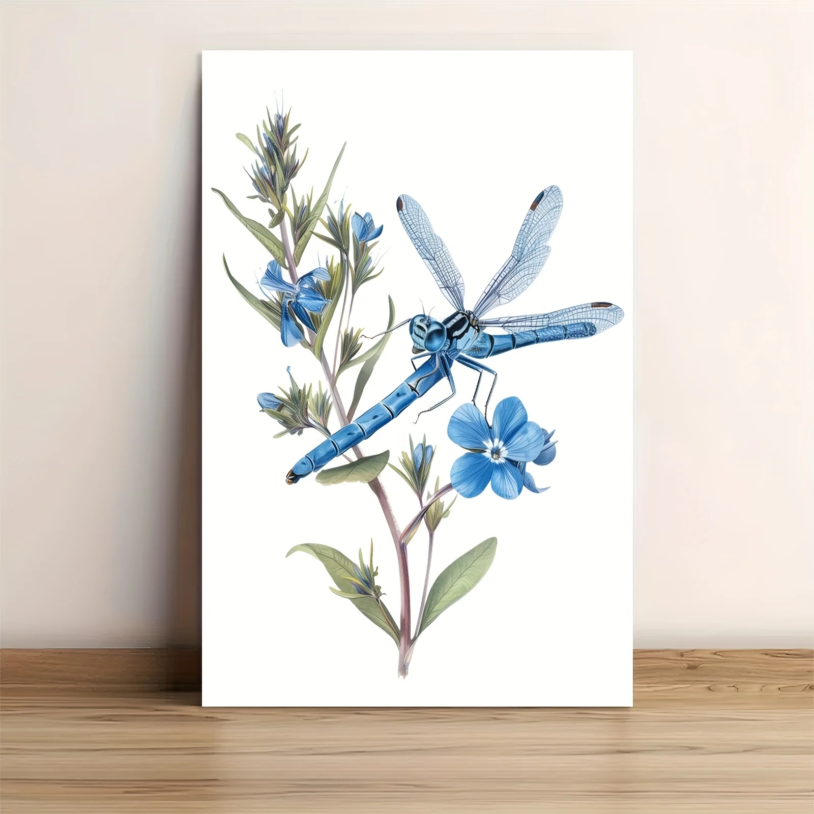 1pc Frameless Canvas Poster 12x18 Inches, Field of Blue Bachelor's Buttons Perfect for Bedrooms, Living Rooms, Hallways - Image 5