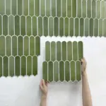 3D Decorative Tile Stickers, 3D Fish Scale Textures, Matte, 30cm x 30cm, Water and Mold Resistant, for Kitchen Bathroom Walls